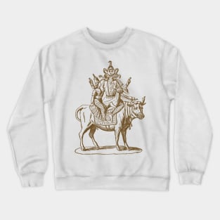 Mounted Shiva Indian Deity - God Crewneck Sweatshirt